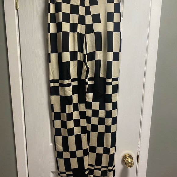 COPY - Paloma Wool Black and White Checkered Pants - Picture 4 of 4
